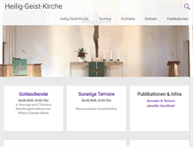Tablet Screenshot of heilig-geist-kirche.de